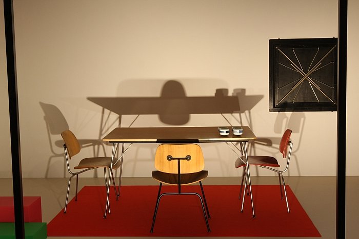 The Eames set up for the exhibition