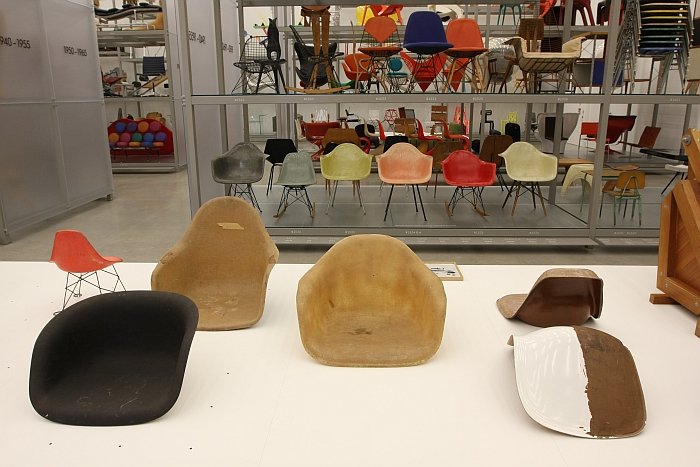 Glasfaser-Sitzschalen, gesehen bei