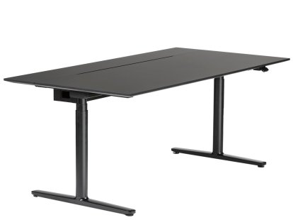 Level Lift Pure Schreibtisch, 140 x 80 cm, Schwarz / basalt