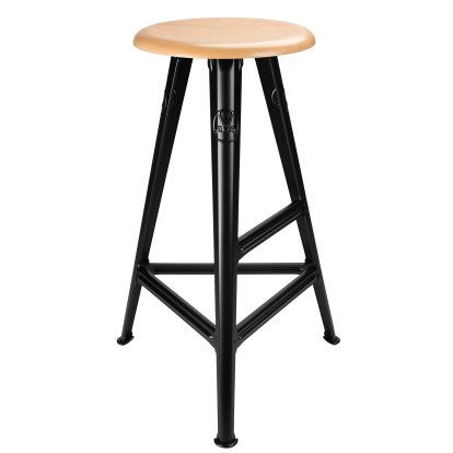Rowac-Schemel – Modell 1 / 75 cm, Buche, schwarz matt
