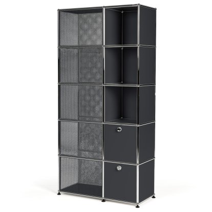 USM Haller Garderobenschrank Typ 3, Anthrazitgrau RAL 7016