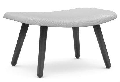 About A Lounge Ottoman AAL 03, Steelcut Trio 133 - hellgrau, Eiche schwarz lackiert