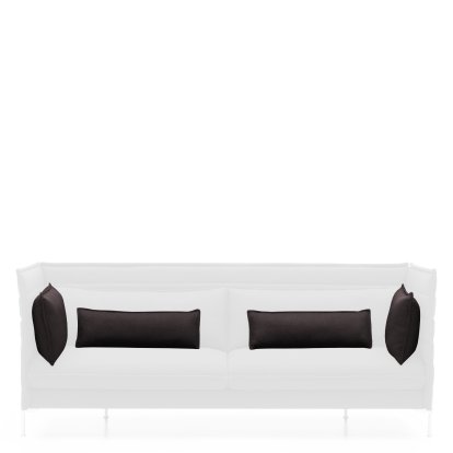 Kissensatz für Alcove Sofa, Für 2-Sitzer, Credo, Anthrazit/elefant