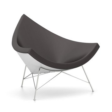 Coconut Loungestuhl, Leder (Standard), Chocolate