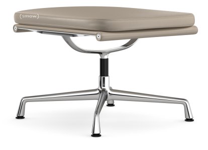 Soft Pad Chair EA 223, Untergestell verchromt, Leder Premium F sand, Plano mauve grau