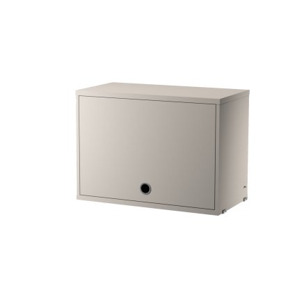 String System Schrankelement mit Klapptür, B 58 cm / Beige