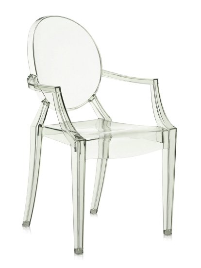 Louis Ghost Stuhl 4er Aktionsset, Transparent-kristallgrün