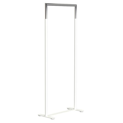 Bukto Kleiderständer, Weiß matt / Edelstahl poliert, 60 cm