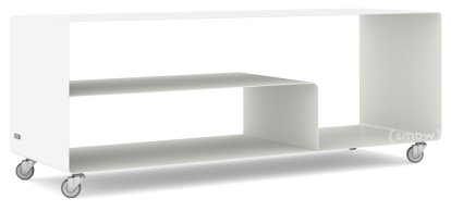 Sideboard R 111, Einfarbig, Reinweiß (RAL 9010), Industrierollen