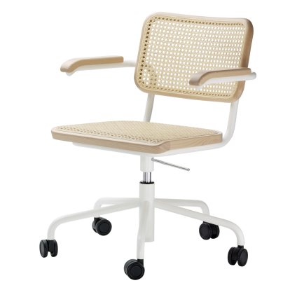 S 64 VDR Atelier, Reinweiß (RAL 9010), Buche gebeizt natur / natur