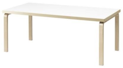 Tisch 81B / 82B / 83, Laminat weiß, 120 x 75 cm (81B)