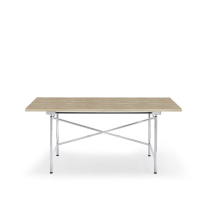 Eiermann 1 M Tisch (Mechanische Höhenverstellung), Eiche natur, 160 x 80 cm, Chrom
