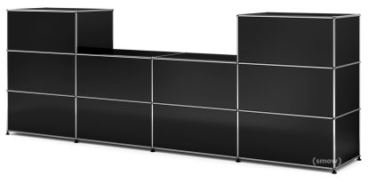 USM Haller Theke Typ 3, Graphitschwarz RAL 9011, 50 cm