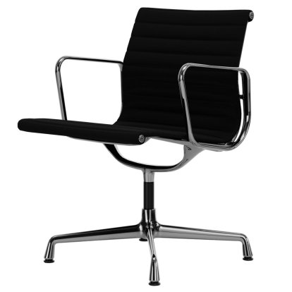 Aluminium Chair EA 107 / EA 108, EA 108 - drehbar, Poliert, Hopsak, Nero