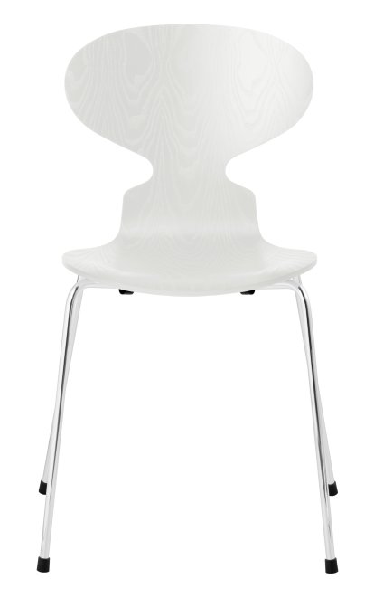 Ameise 3101 Stuhl, Gefärbte Esche, White, Chrome