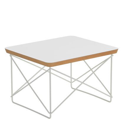 Occasional Table LTR Beistelltisch, HPL, weiß, Pulverbeschichtet weiß