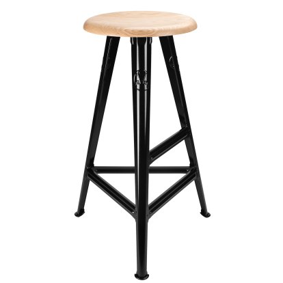 Rowac-Schemel – Modell 1 / 75 cm, Esche, Schwarz glänzend