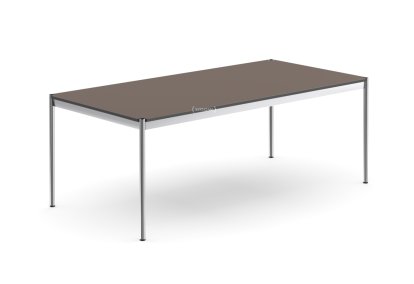 USM Haller Tisch, 200 x 100 cm, Kunstharz, Warmgrau