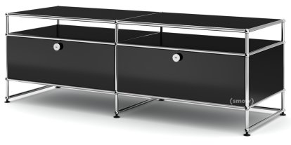 USM Haller TV-Board L, Graphitschwarz RAL 9011