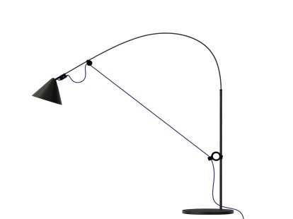 Ayno S Tischleuchte, Schwarz, Ultramarin, 3000 K