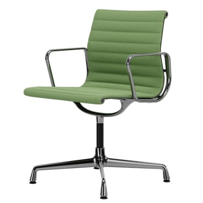 Aluminium Chair EA 103 / EA 104, EA 103 - nicht drehbar, Wiesengrün / forest, Verchromt