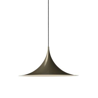 Semi Pendelleuchte, Ø 47 cm, Dunkler Kakao, glänzend