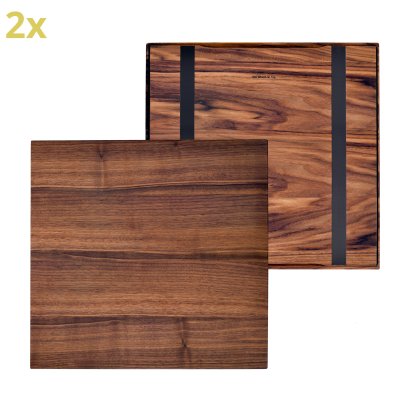 Holzauflage (2er Set) für USM Haller Regale, Größe L, 50 cm x 50 cm, Amerikanischer Nussbaum
