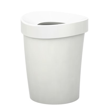 Happy Bin, L (H 37,5 x Ø 30 cm), Weiß
