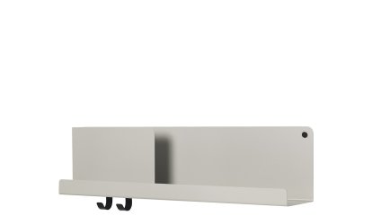 Folded Wandregal, H 16,5 x B 63 cm, Grau