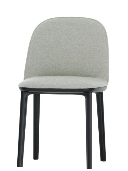 Softshell Side Chair, Cremeweiß / sierragrau, Filzgleiter für harte Böden