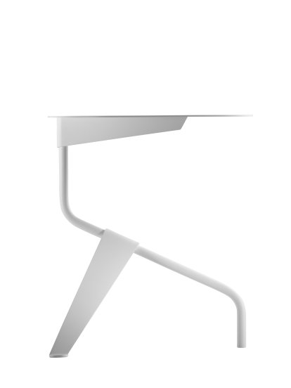 K5 Beistelltisch, K5A: Ø 40 x H 45 cm, Weiß