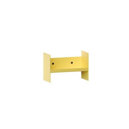 Pli Wandregal Slim, 20 cm, Neapelgelb, Ohne Haken
