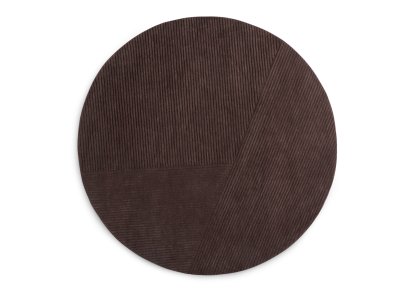 Row Teppich, Ø 200 cm, Dunkelbraun
