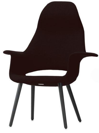 Organic Highback, Nero / moorbraun