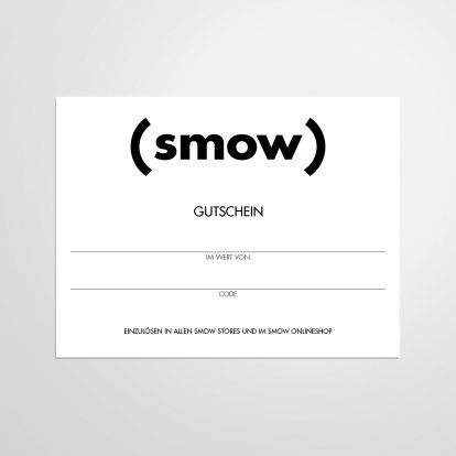 smow Geschenkgutschein, 250 EUR, PDF-Gutschein per E-Mail, Deutsch