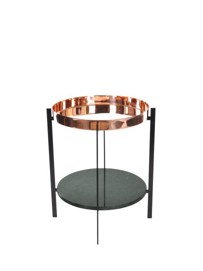 Deck Table, Kupfer, Grün Indio