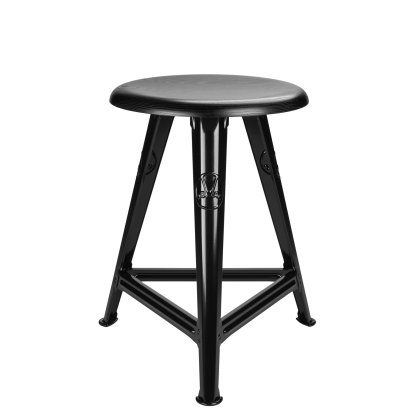 Rowac-Schemel – Modell 1 / 50 cm, Esche schwarz, Schwarz glänzend