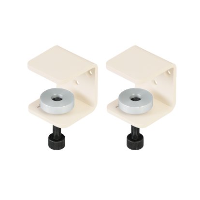Tiptoe Klemme für Wandregale (2er-Pack), Cremeweiß
