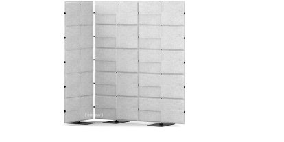 USM Privacy Panels Akustikecke, 1,50 m (2 Elemente), 1,79 m (5 Elemente), 0,75 m (1 Element), Hellgrau