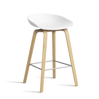 About A Stool AAS 32 Barhocker, Küchenvariante: Sitzhöhe 64 cm, Eiche lackiert, White 2.0