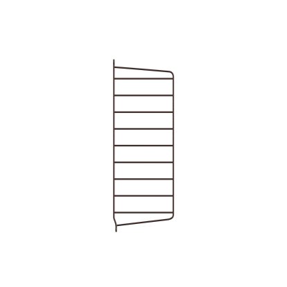 String System Wandleiter, Einzeln, 50 x 20 cm, Dunkelbraun