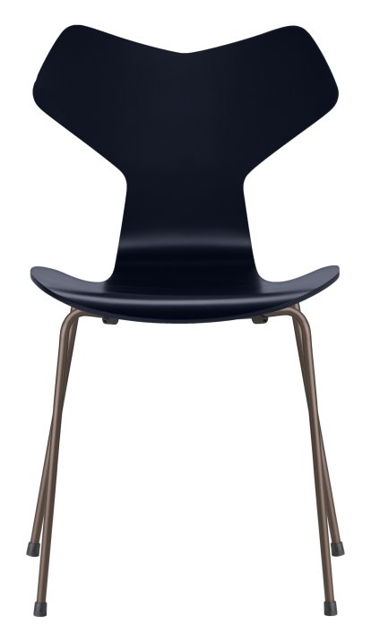 Grand Prix 3130 Stuhl, Lack, Midnight blue, Brown bronze