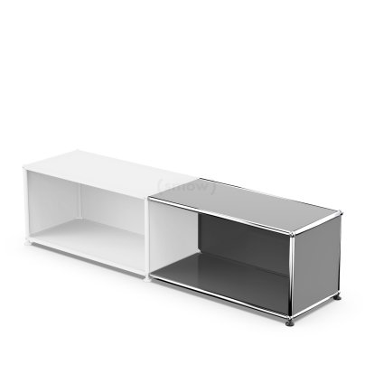 USM Haller Anbaupaket Horizontal 1, Mittelgrau RAL 7005, 35 cm
