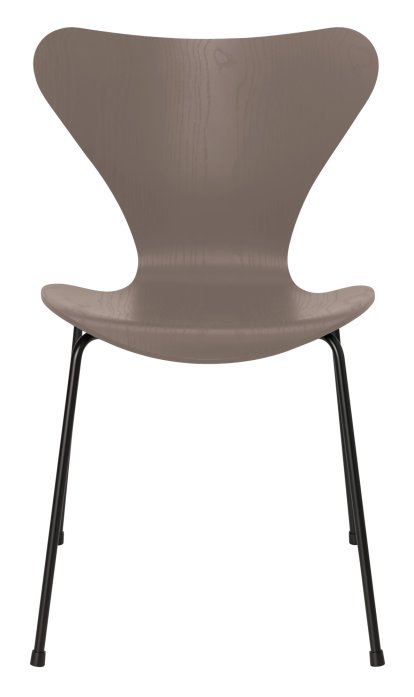Serie 7 Stuhl 3107, Gefärbte Esche, Deep Clay, Black