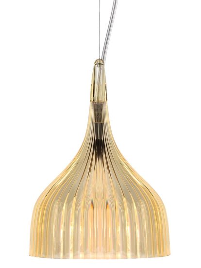 É Pendelleuchte / Wandleuchte, Hängeleuchte, Transparent, Gelb