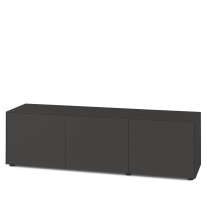 Nex Pur Box 2.0 mit Türen, 48 cm, H 50 cm x B 180 cm (drei Türen), Graphit
