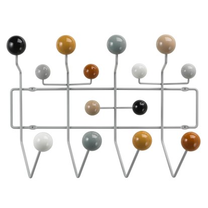 Hang it all Garderobe, Neutral: Kugeln Brauntöne, glänzend
