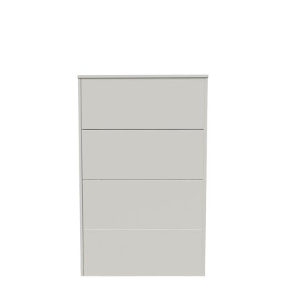 Aventa Sideboard mit Schubkasten, 60 cm, 4 Höhenraster, Melamin weiß, Kunststoffgleiter