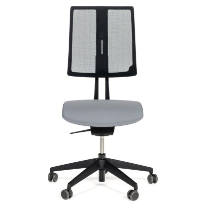 Equo Bürodrehstuhl, Schwarz, Netz, Xtreme Plus (PG0), Hellgrau YS094, C30 KST mit Sitztiefenverstellung, Standard 100 mm, Ohne Armlehnen, Mit harten Rollen
