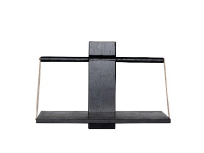 Wood Wall Wandregal, M (45 x 20 x 32 cm), Schwarz